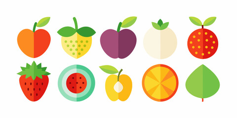 set of fresh vegetables