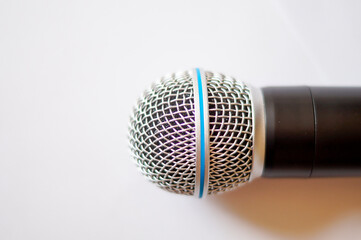 microphone on a white background