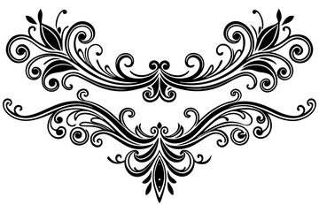 Vintage Swirl Divider with Handcrafted Ornate Pattern