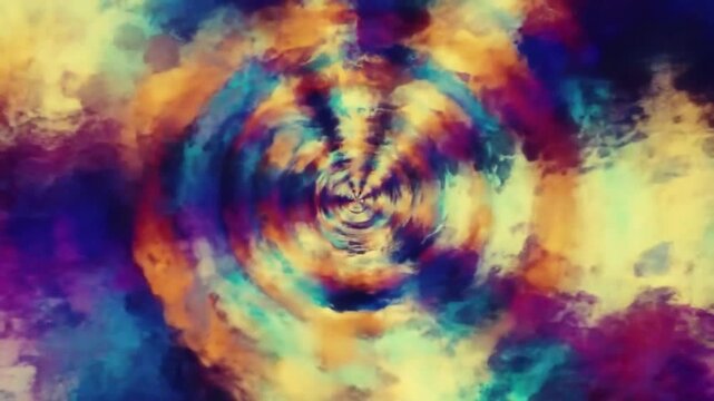 Abstract swirling tie-dye pattern