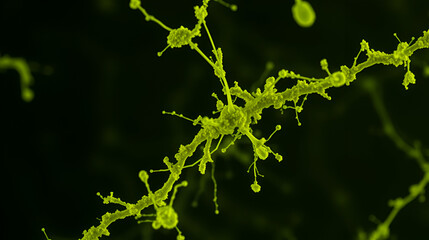 Microscopic image of chrysotile asbestos fibers, chrysotile, lung cancer