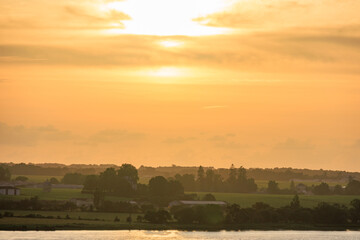Bordeaux und die Garonne in Frankreich
