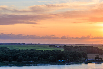 Die Garonne bei Bordeaux in Frankreich