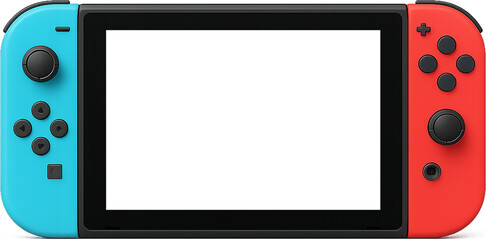 휴대용 컬러 게임 콘솔 장치 벡터
