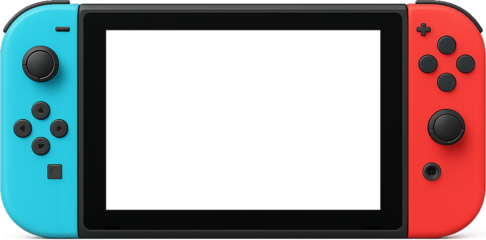 휴대용 컬러 게임 콘솔 장치 벡터
