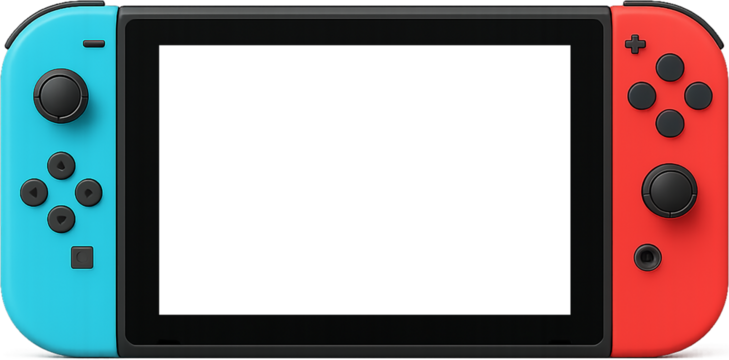 휴대용 컬러 게임 콘솔 장치 벡터
