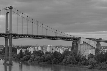 Die Garonne bei Bordeaux in Frankreich