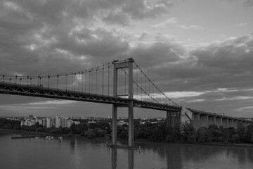 Naklejka premium Die Garonne bei Bordeaux in Frankreich