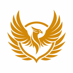 Eagle logo with laurel wreath