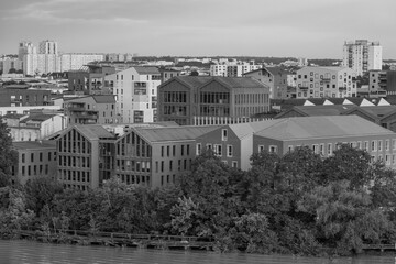 Fototapeta premium Morgenstimmung an der Garonne bei Bordeaux