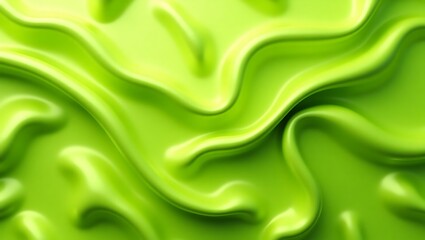 Obraz premium Abstract Lime Green Fluid Swirls Texture Background Design for Web and Print Projects