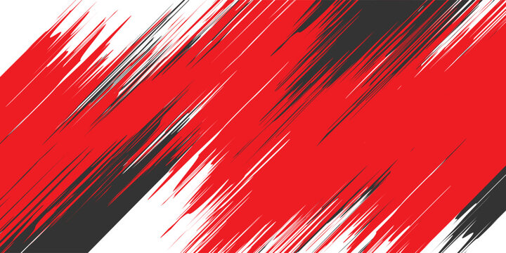 black red dragon decal brush fire volcano lava sakura Asia Japan anime style illustration sporty background banner, vector.