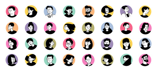 人物アイコンデザイン