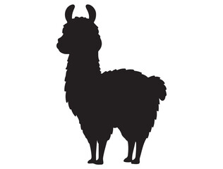 Fototapeta premium LLAMA SILHOUETTE 