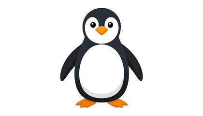 Fototapeta premium Cute cartoon penguin illustration