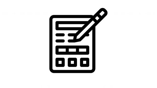 wireframe minimalist stroke animation