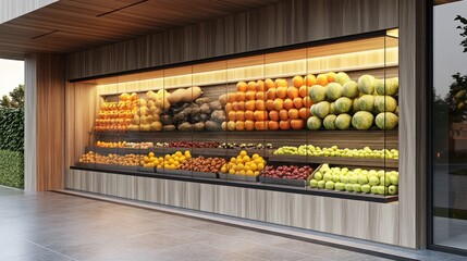 Modern Fruit Stand at Home