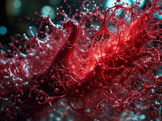 Turbulent Air: Close-up Rendered Texture