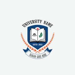 3081 educational logo school college university learning institute book academy organization