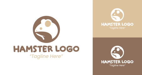 Modern Hamster Logo for Small Pet Business Branding
