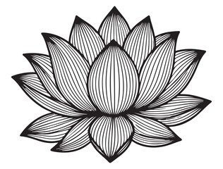 LOTUS FLOWER SILHOUETTE
