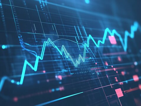 Transparent Stock Trading Motion Chart: Investment Growth Analytics and Business Data Visualization Template