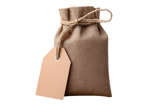brown bag isolated on white background