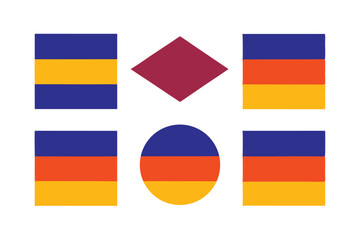 Fototapeta premium Armenian flag icon set a high resolution design featuring the national flag of armenia in various styles
