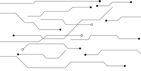 Vector abstract background on the theme of line digital technology  for web banner background