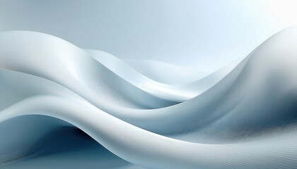  smooth abstract wave of icy blue and white gradient curves with fine textured lines in futuristic motion for elegant web design, branding background, product mockup, or minimalist print media