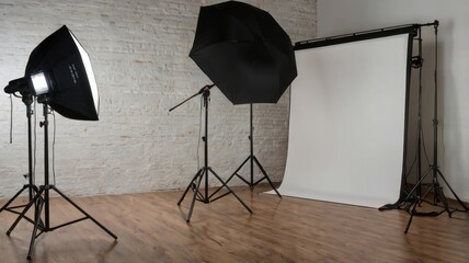 Professional photography studio setup