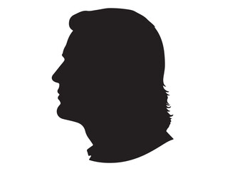 MAN HEAD PROFILE SILHOUETTE