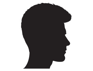 MAN HEAD PROFILE SILHOUETTE