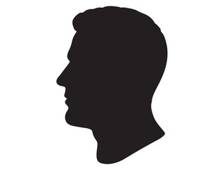 MAN HEAD PROFILE SILHOUETTE