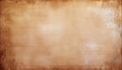 vintage parchment texture background with ornate aged border and soft grunge gradient for antique document design, branding, print, or web use

