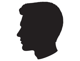 MAN HEAD PROFILE SILHOUETTE