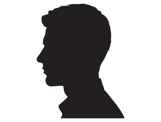 MAN HEAD PROFILE SILHOUETTE