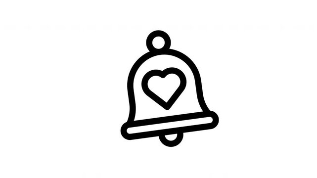 bell minimalist stroke animation