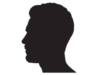 MAN HEAD PROFILE SILHOUETTE