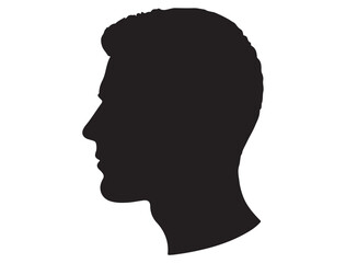 MAN HEAD PROFILE SILHOUETTE