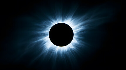 Total Solar Eclipse with Prominent Corona