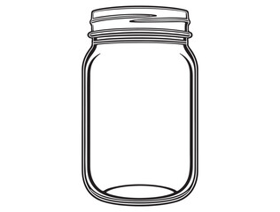 MASON JAR SILHOUETTE