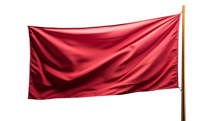 Crimson red fabric backdrop, draped flag texture, minimalist studio background, elegant photographic design, isolated on transparent background.