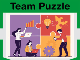 Business Team Fixing Technical Problem Animation