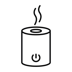 Humidifier icon Outline isolated logo mark