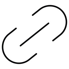 Link icon Outline isolated logo mark
