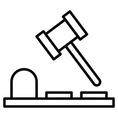 Mole Game Whack icon Outline isolated logo mark