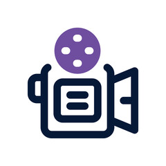 movie duotone icon. Sleek and modern vector icon for websites, mobile apps, marketing materials, and corporate design. Fully scalable and ready to use.