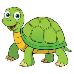 Fototapeta premium Tortoise white background