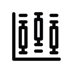 candle stick line icon. Clean and minimalist vector icon for websites, mobile apps, presentations, and logos. Fully scalable and customizable for any project.